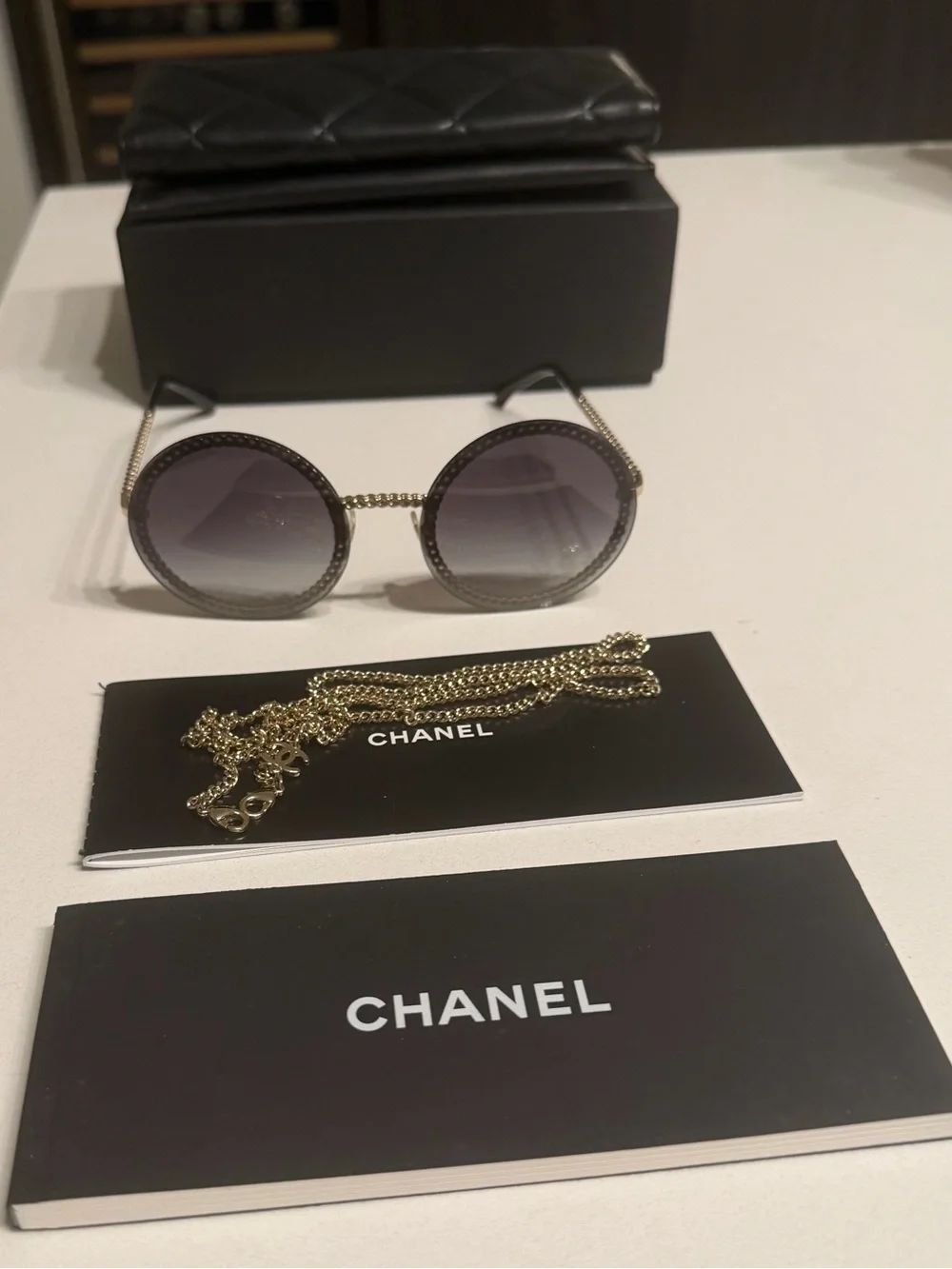 CHANEL 4245 Round Chain Sunglasses